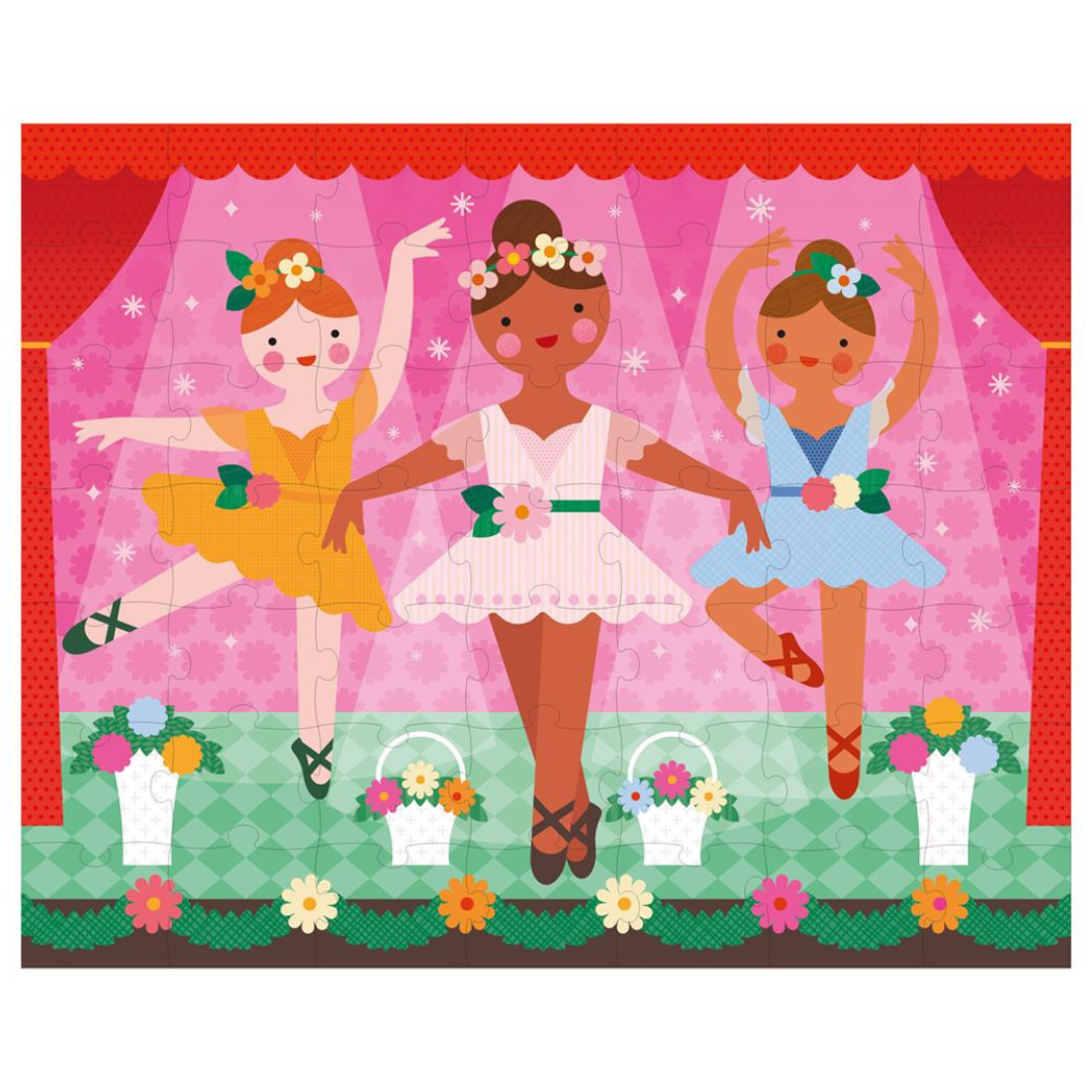 Tweezijdige Puzzel On The Go Ballerina 49pcs