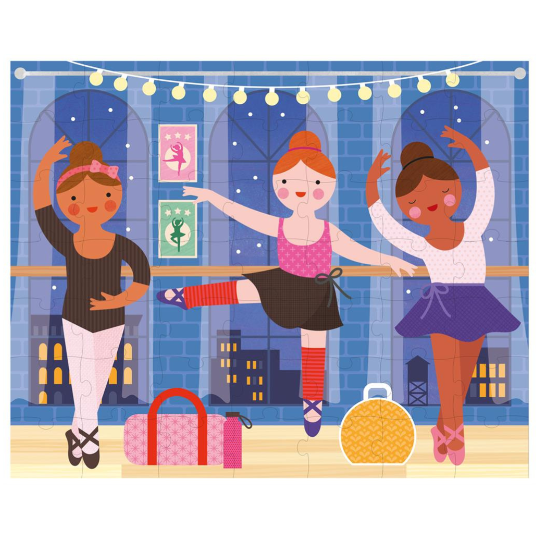 Tweezijdige Puzzel On The Go Ballerina 49pcs