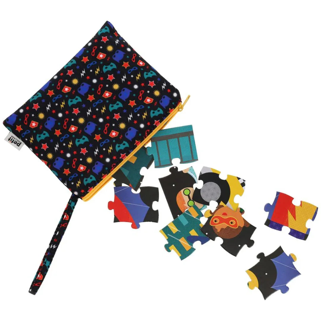Tweezijdige Puzzel On The Go Superhelden 49pcs - Petit Collage