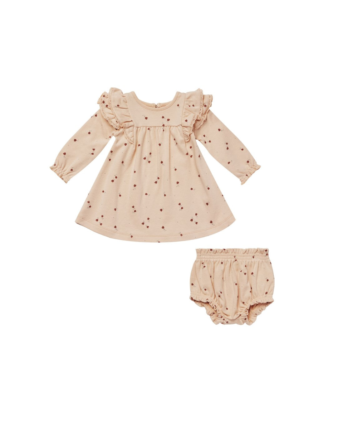 Long Sleeve Flutter Dress Tulips