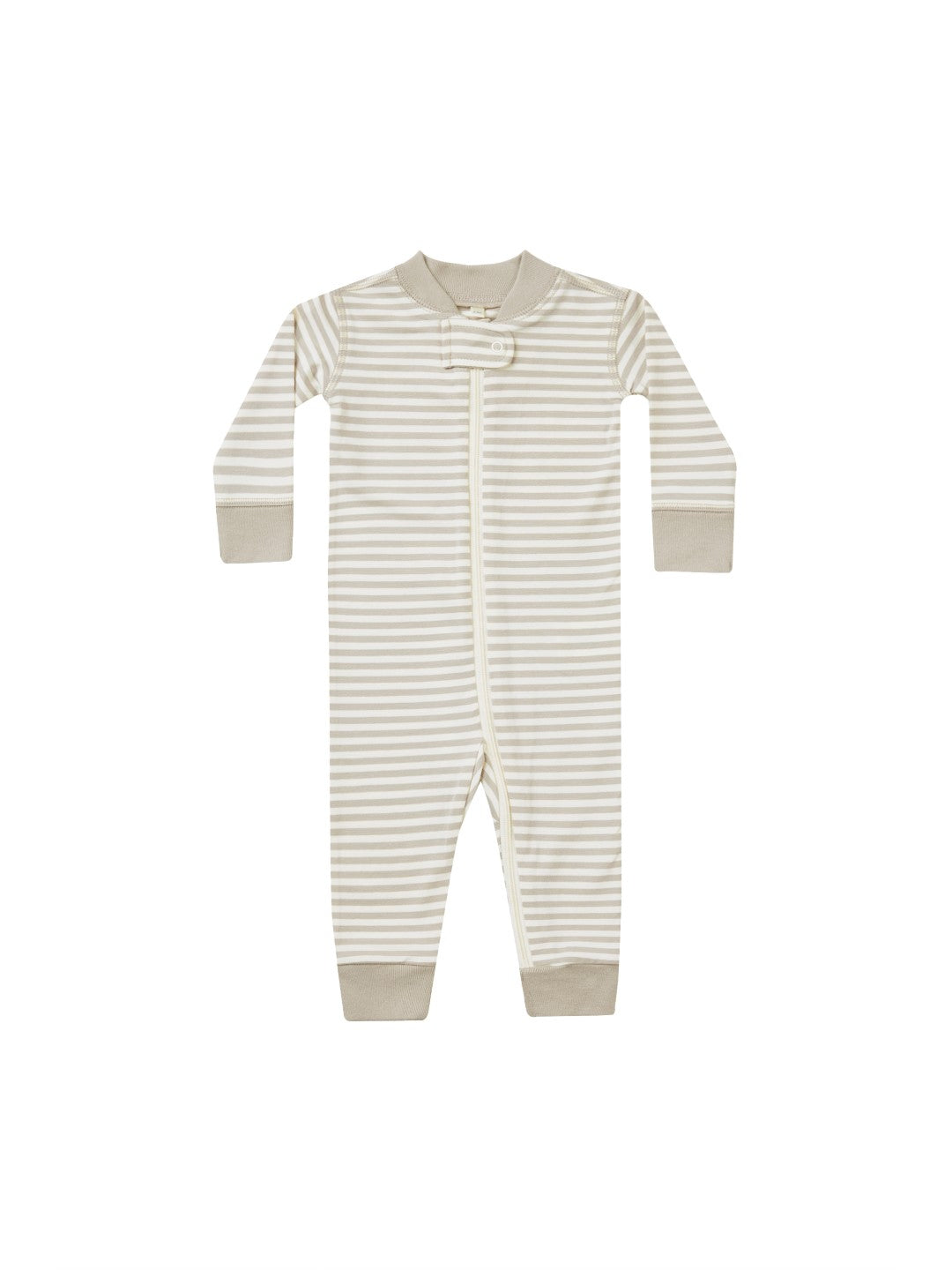 Zip Long Sleeve Sleeper Ash Stripe