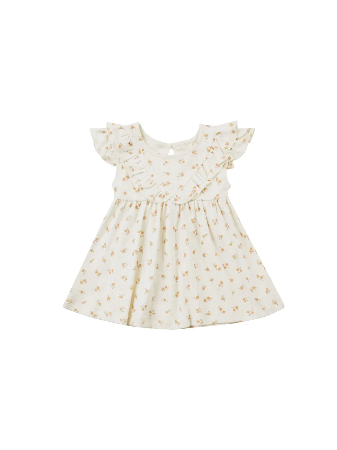 Sleeveless Ruffle V Dress Ditsy Melon - KDkes