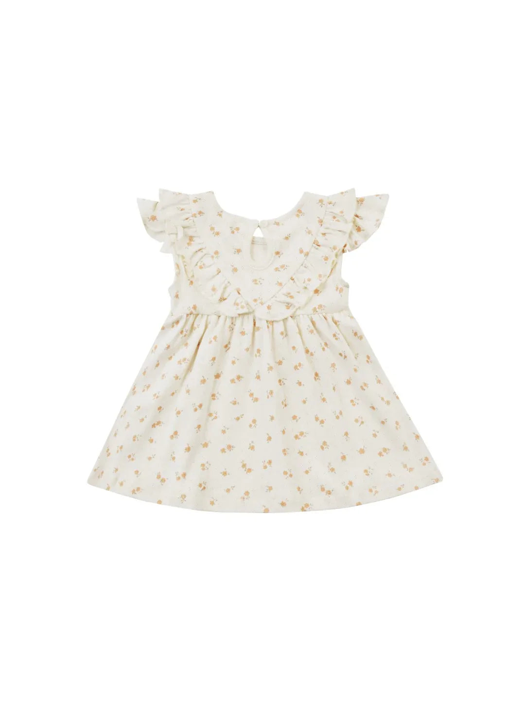 Sleeveless Ruffle V Dress Ditsy Melon - KDkes