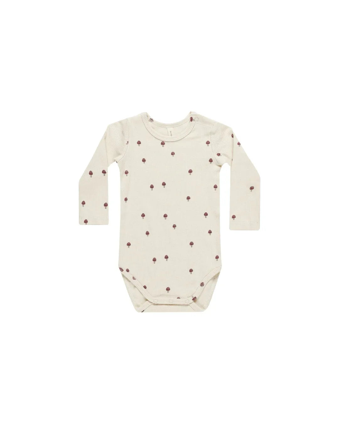 Ribbed Long Sleeve Bodysuit Mushrooms - KDkes