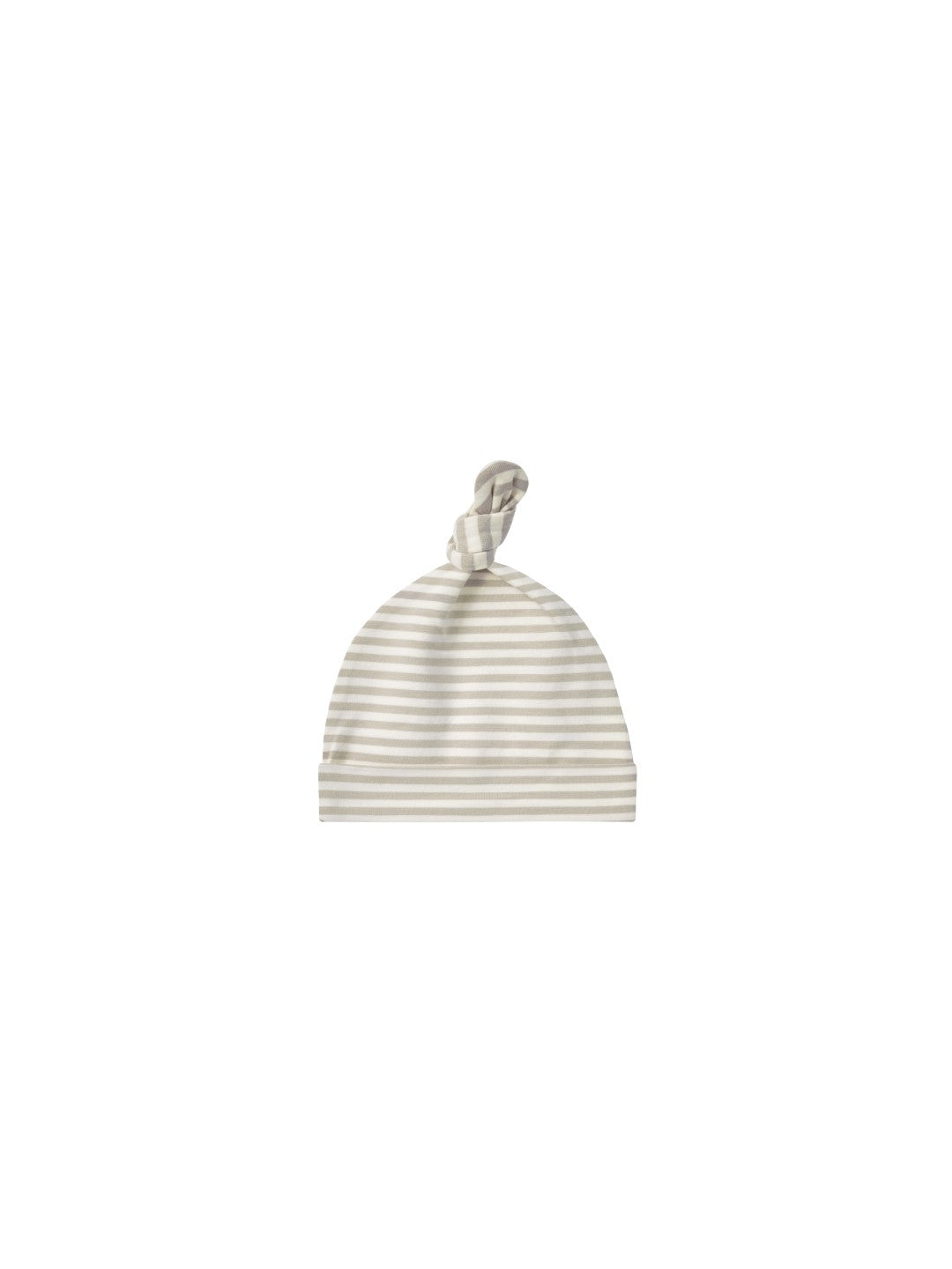 Knotted Baby Hat Ash Stripe