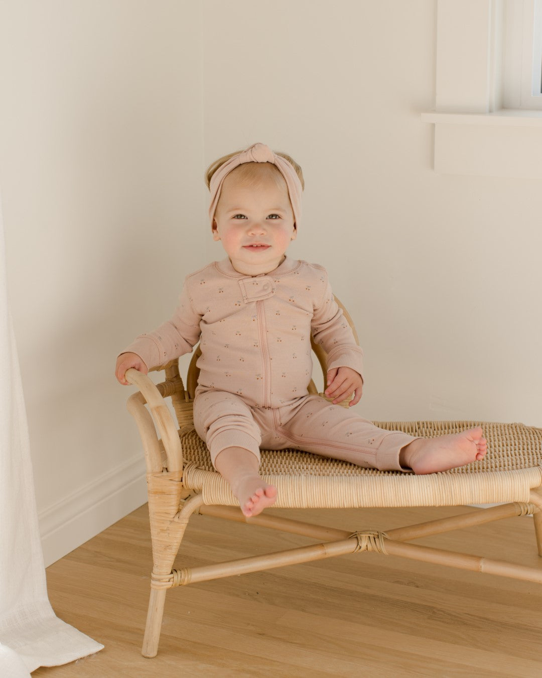 Zip Long Sleeve Sleeper Cherries