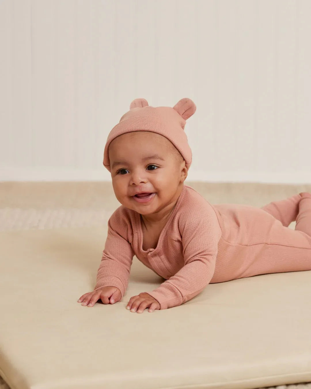 Baby Bear Beanie Rose - Quincy Mae