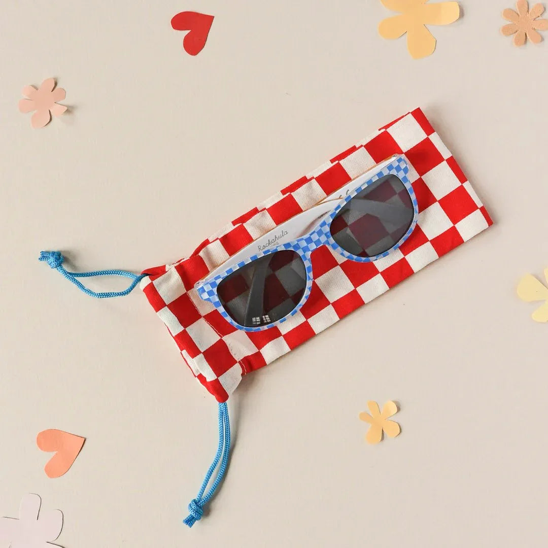 Retro Racing Check Sunglasses - KDkes