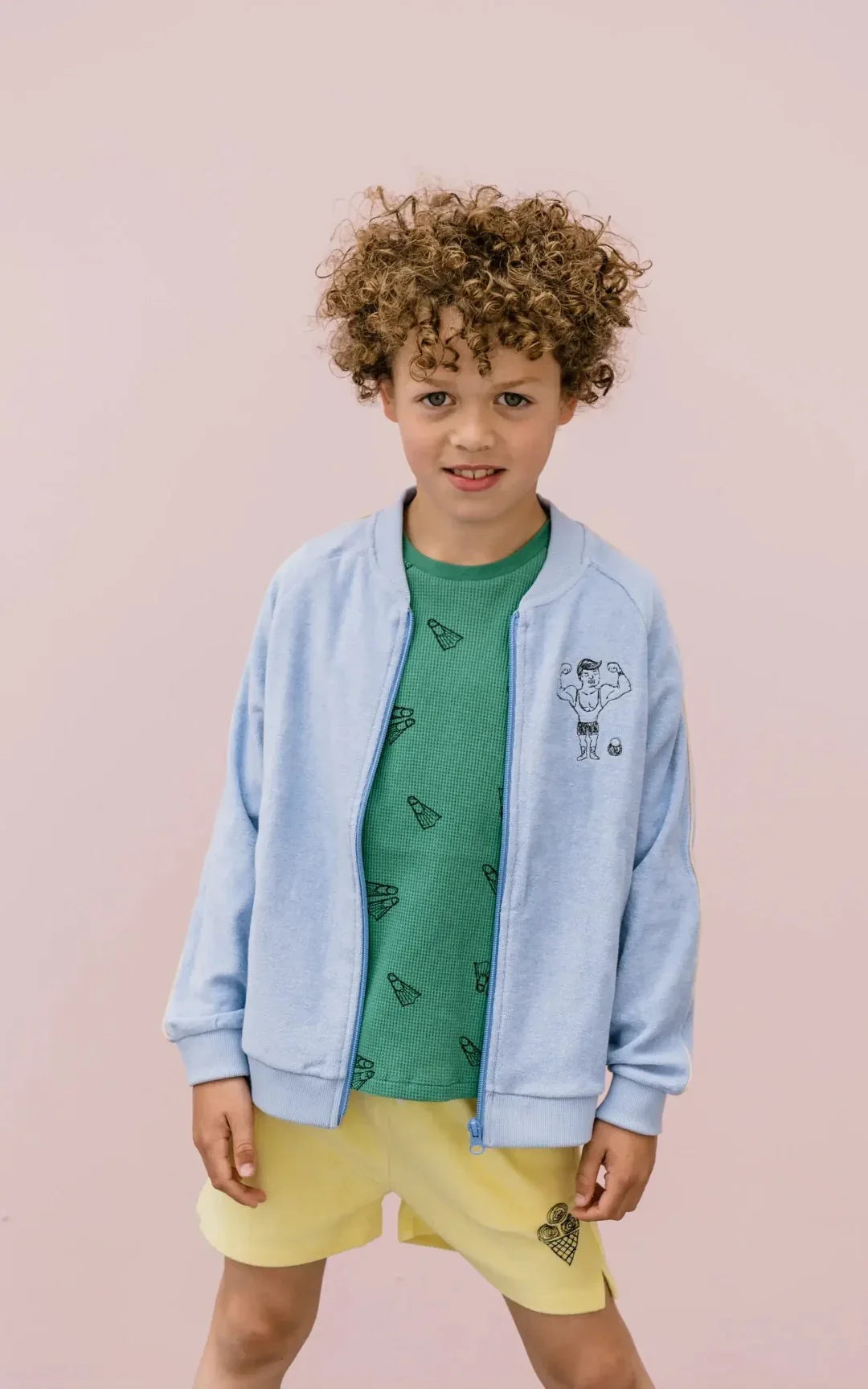 T-shirt Waffle Flippers Print Mint - KDkes