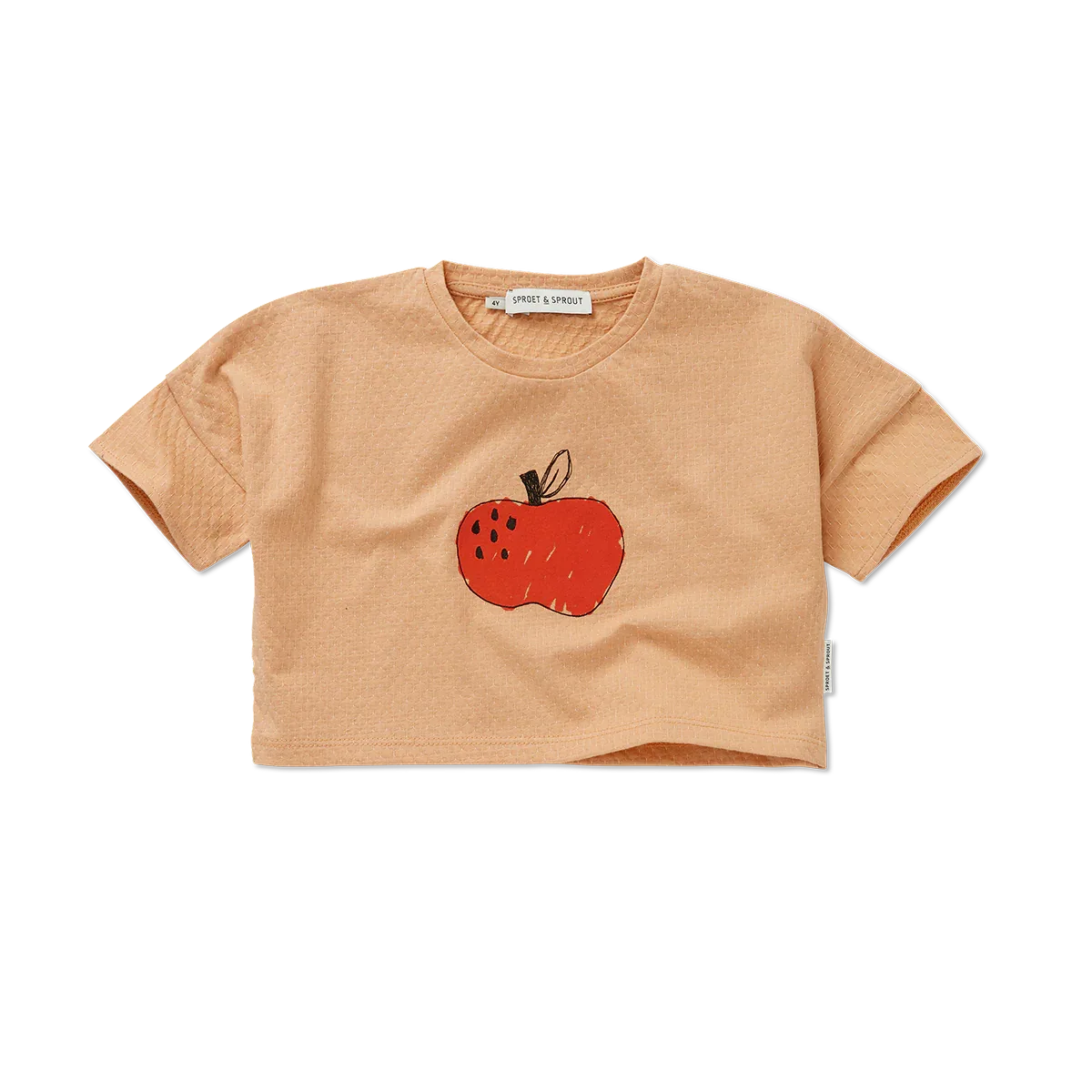 Cropped T-shirt Apple - Sproet & Sprout