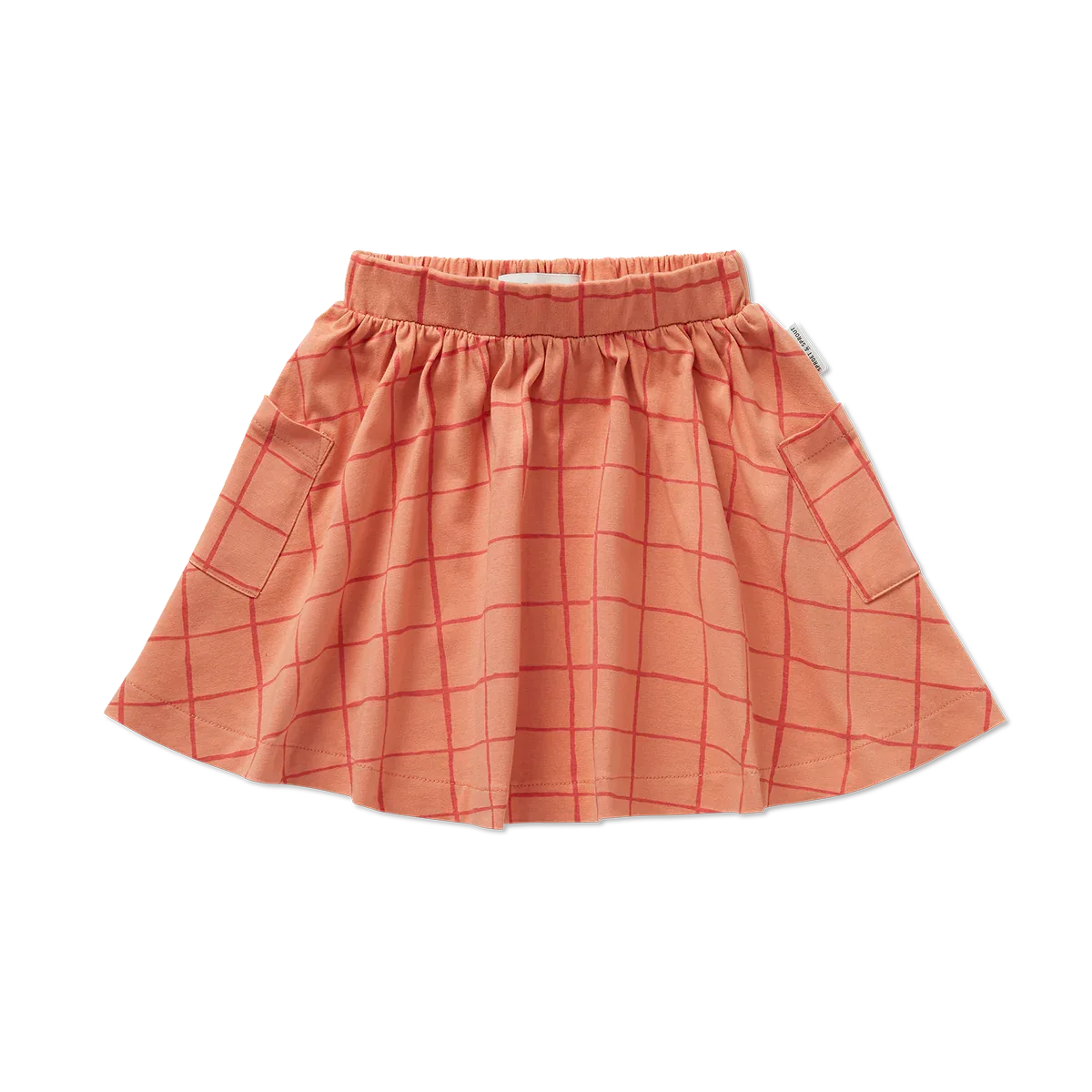 Skirt Pockets Check Print - Sproet & Sprout