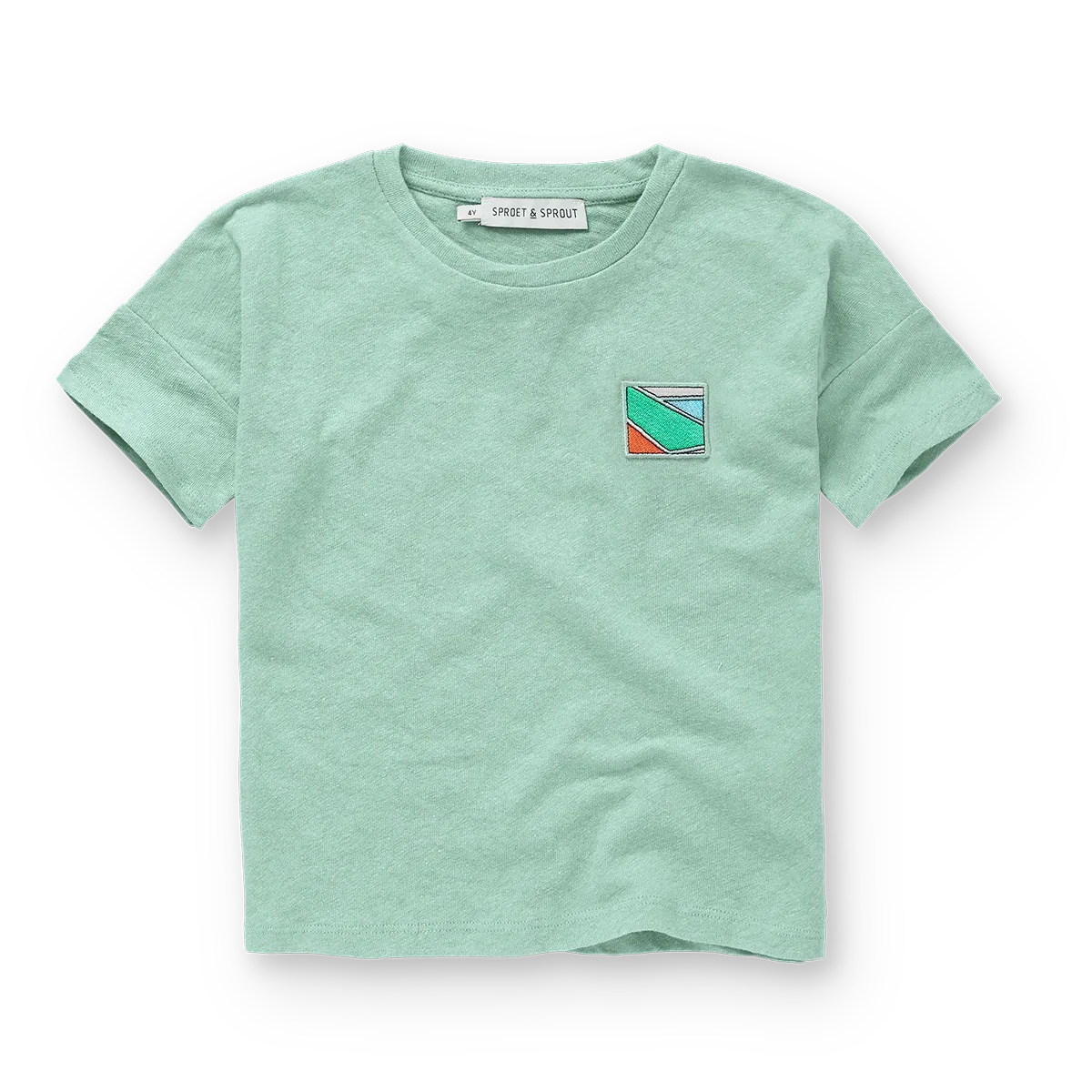 Linen T-shirt Green Jade Green - Sproet & Sprout