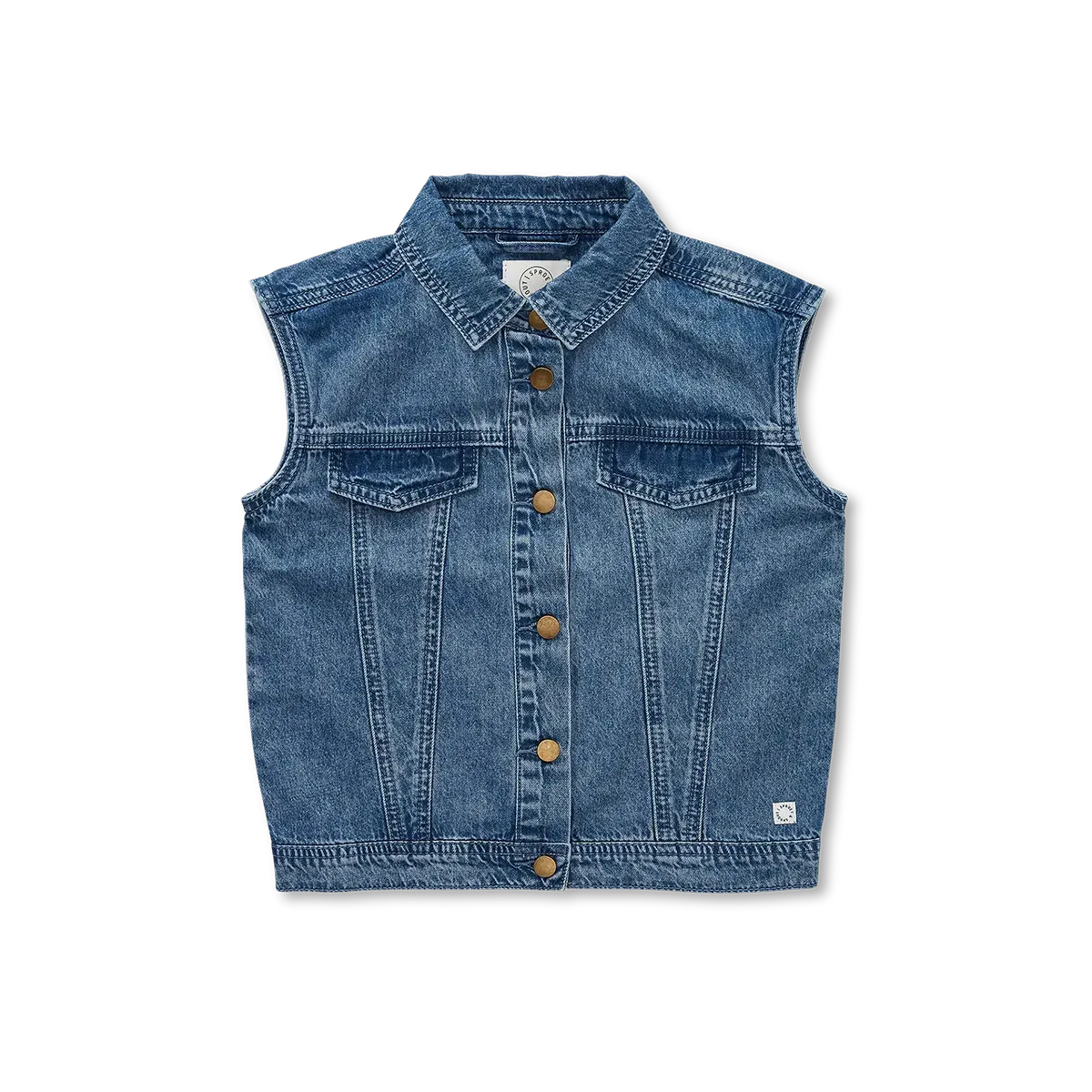 Denim Vest Denim Blue - Sproet & Sprout