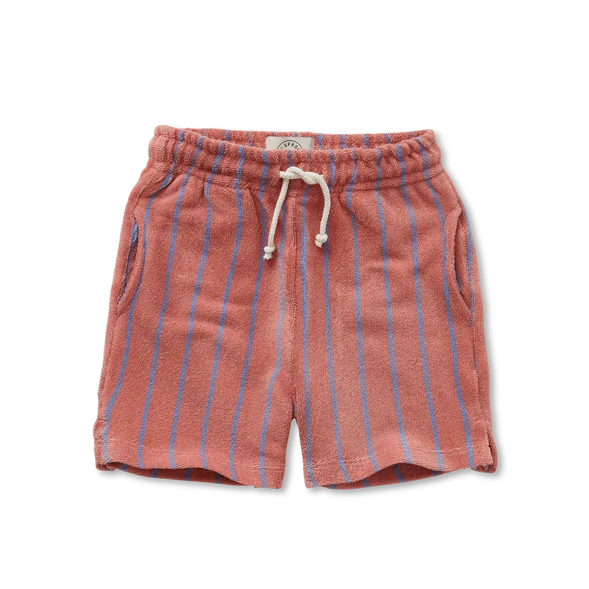 Terry Shorts Small Stripes Rose Dawn - Sproet & Sprout