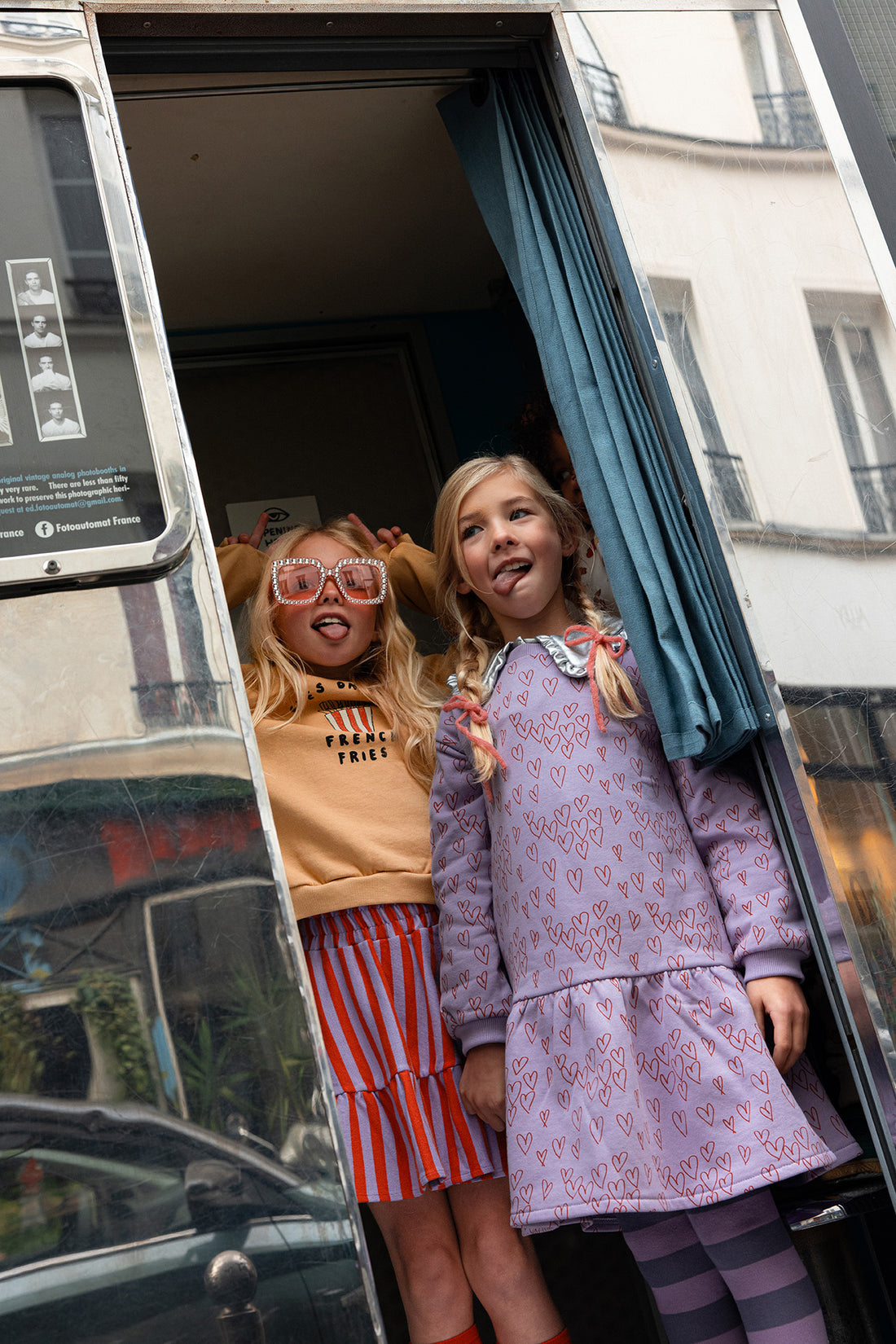 Dress Hearts Print Lavender