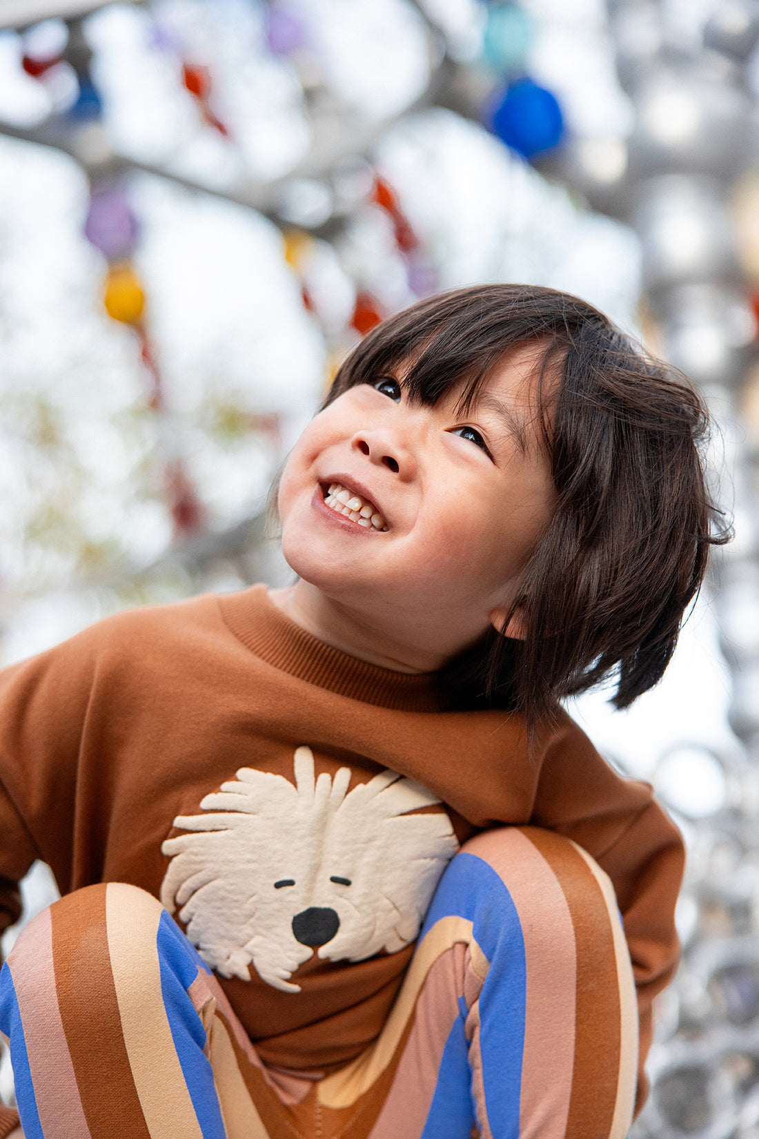 Sweatshirt Moustache Dog Mocca