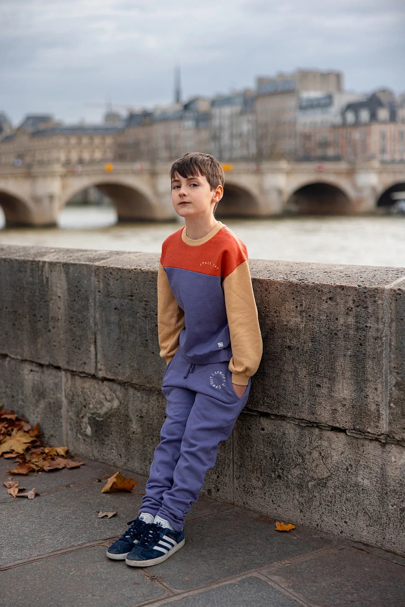 Sweatshirt Colourblock Grenadine - Sproet & Sprout
