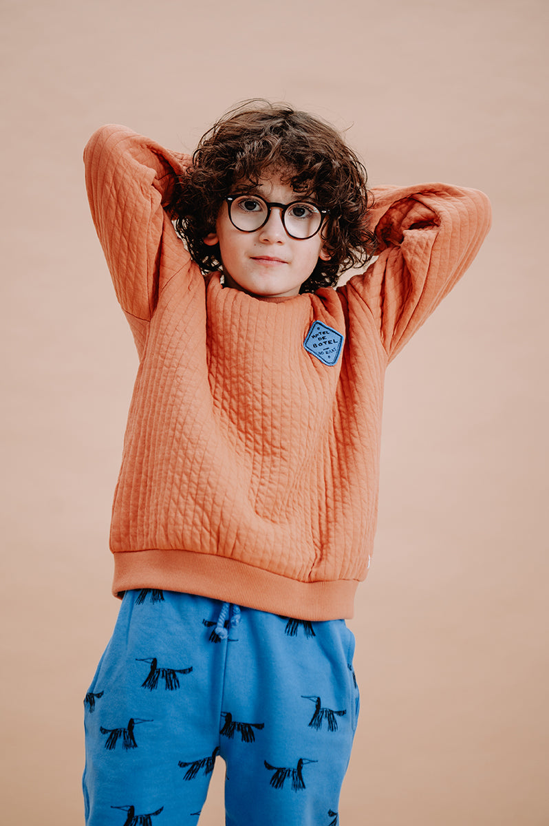 Quilted Sweatshirt Café