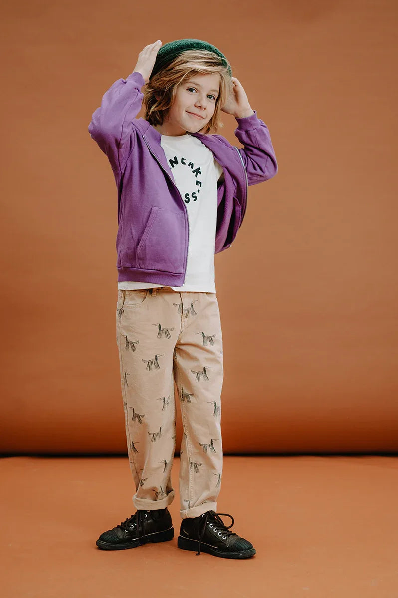 Hooded Cardigan Sproet Purple - Sproet & Sprout