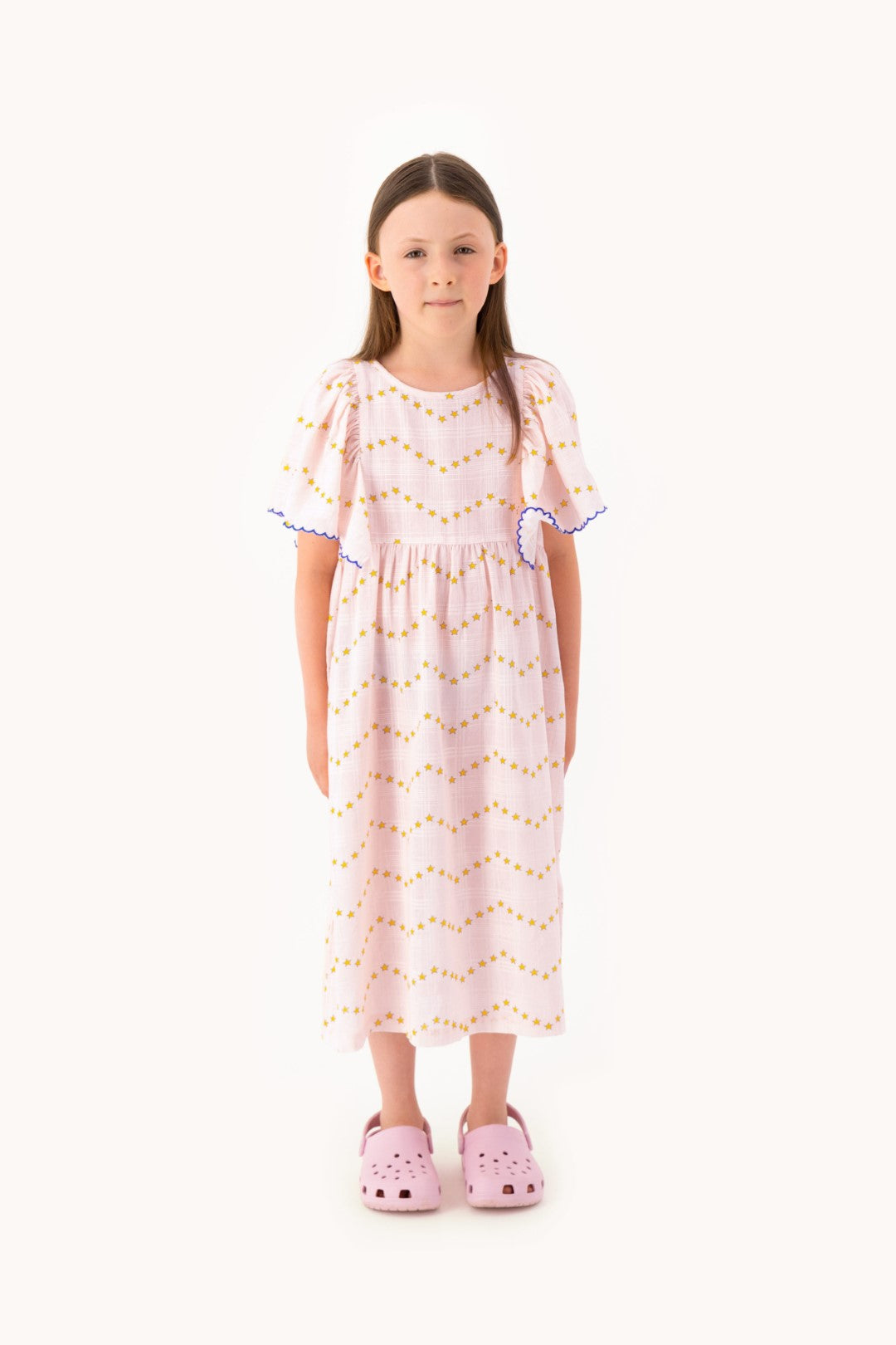 Zigzag Dress Pastel Pink