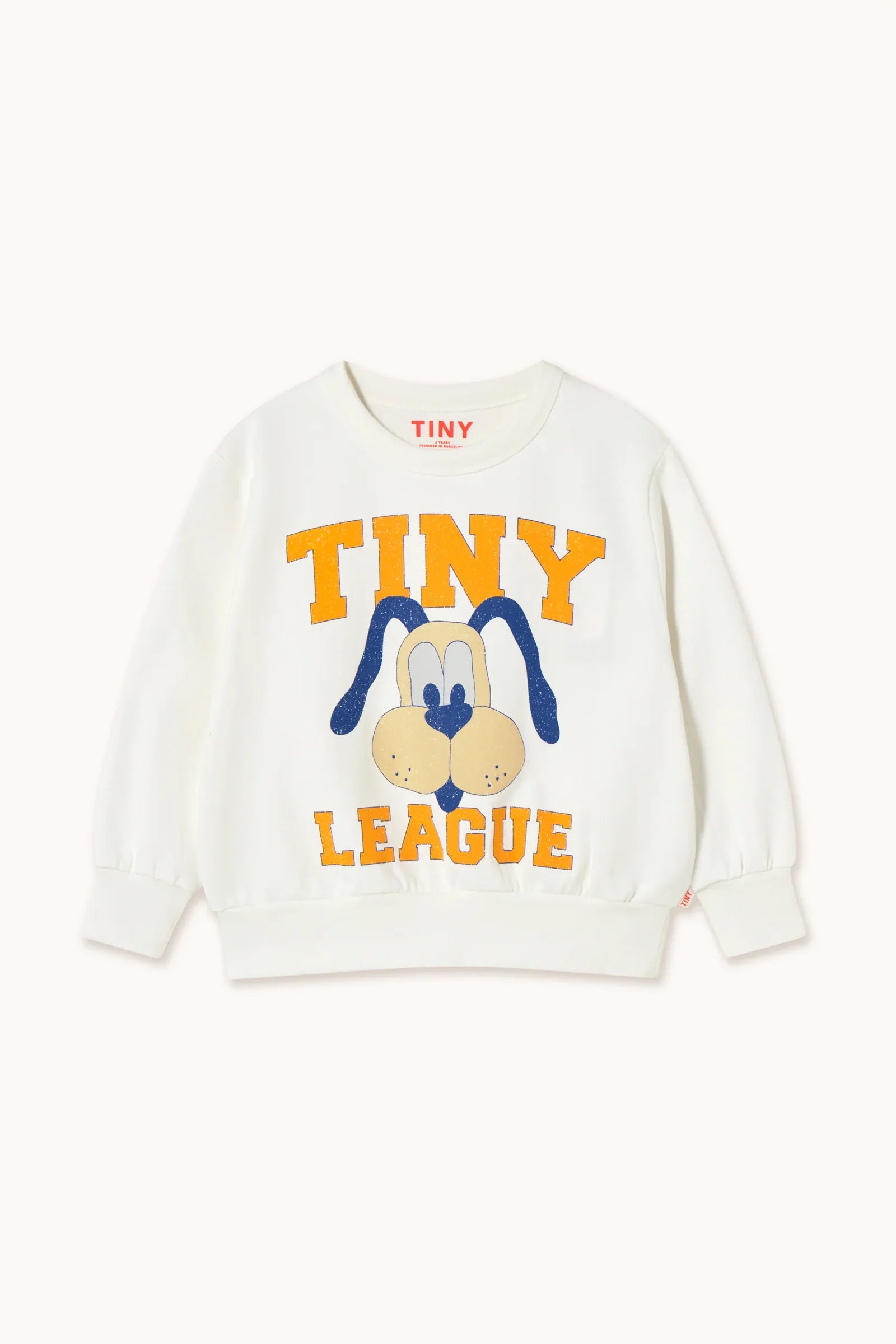 Tiny League Graphic Sweatshirt Off White - Tinycottons