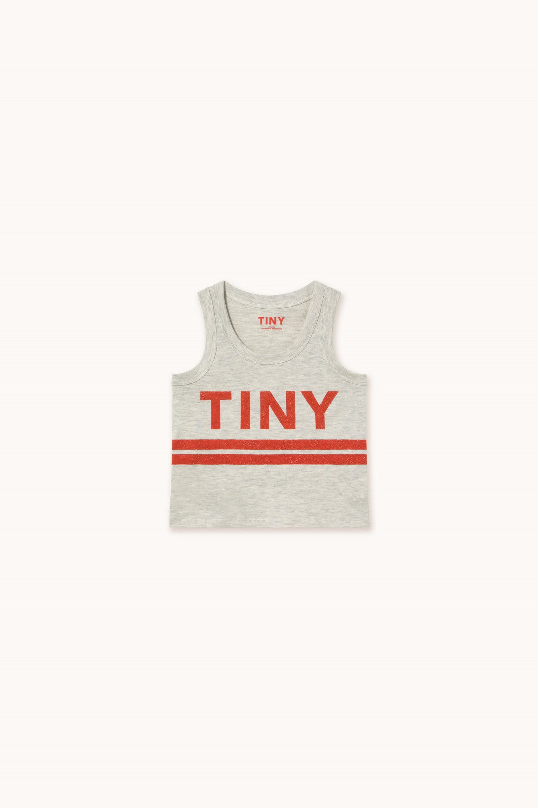 Tank Top Logo Stripes Cream Heather