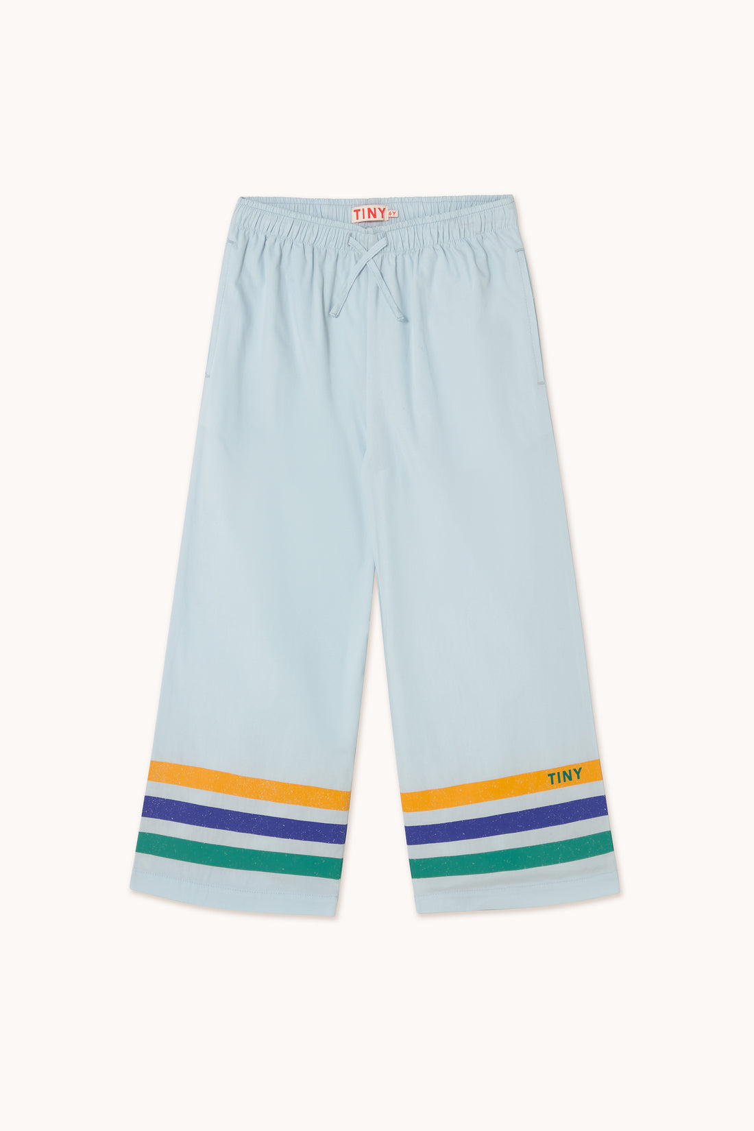 Stripes Multicolor Woven Pant Pastel Blue