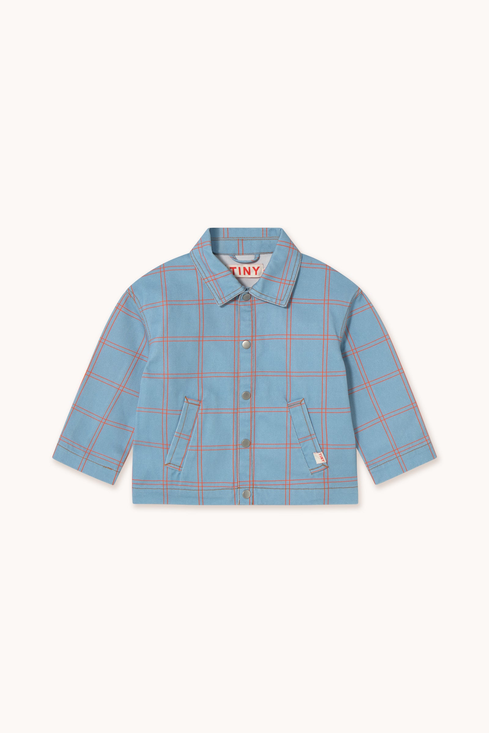 Check Jacket Denim Blue