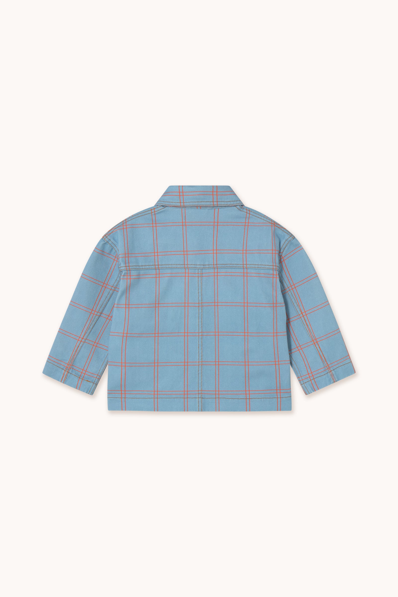 Check Jacket Denim Blue