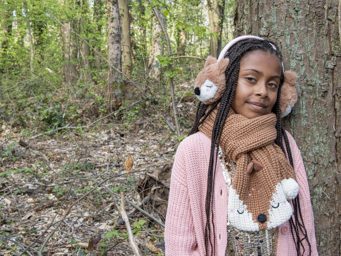 Doris Deer Knitted Scarf