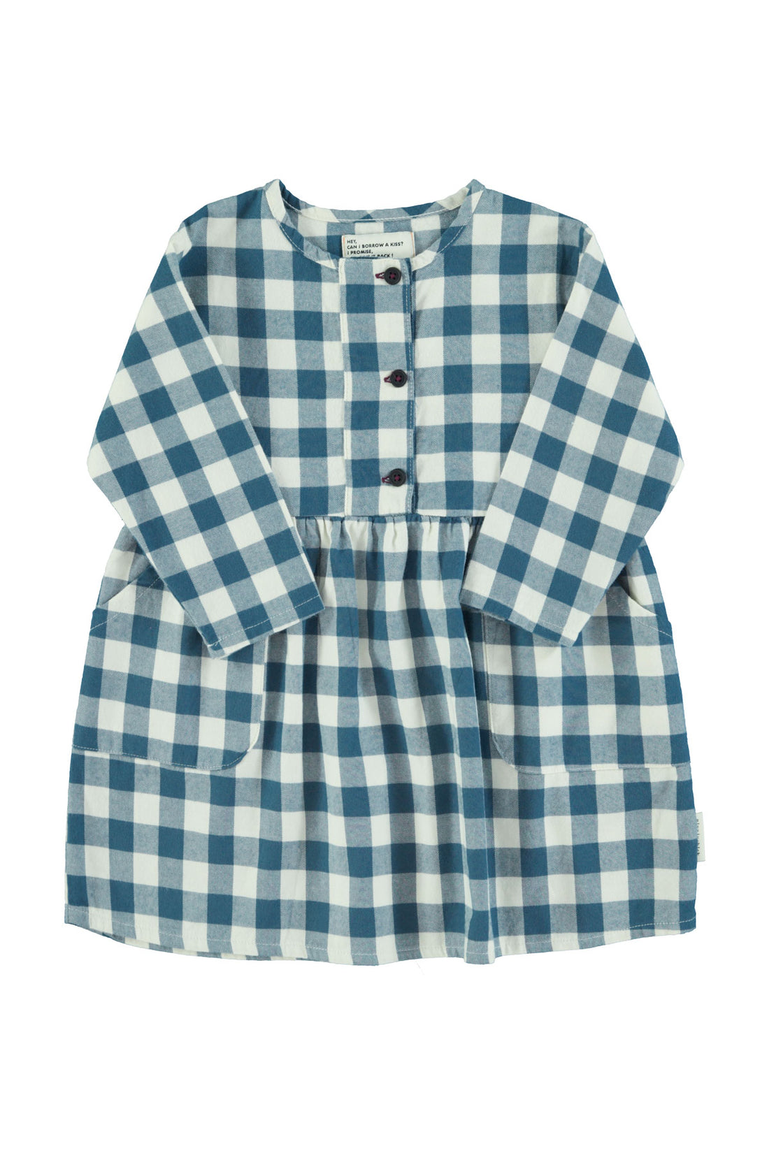 Short Dress Blue And White Checkered