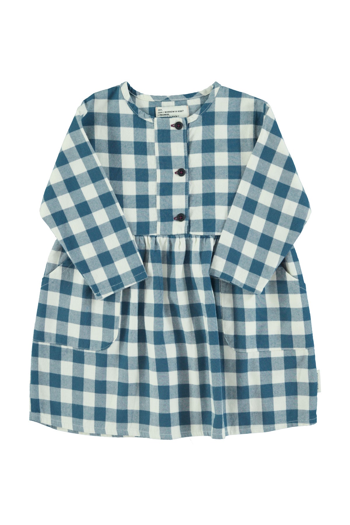 Short Dress Blue And White Checkered