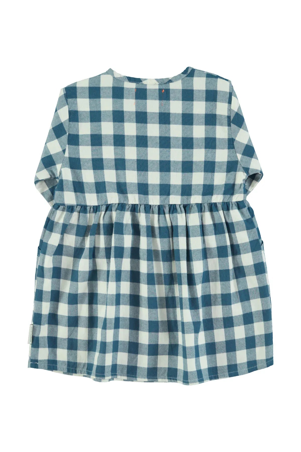 Short Dress Blue And White Checkered - Piupiuchick