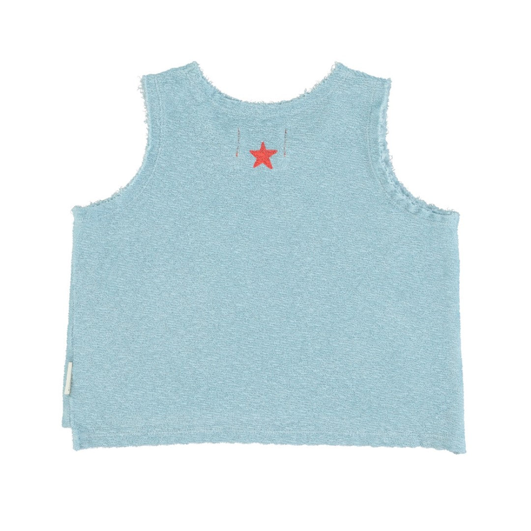 Sleeveless T-shirt Blue 32 Degrees Print