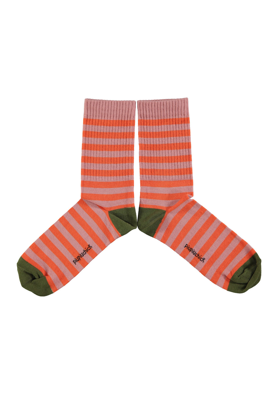 Socks Pink & Orange Stripes