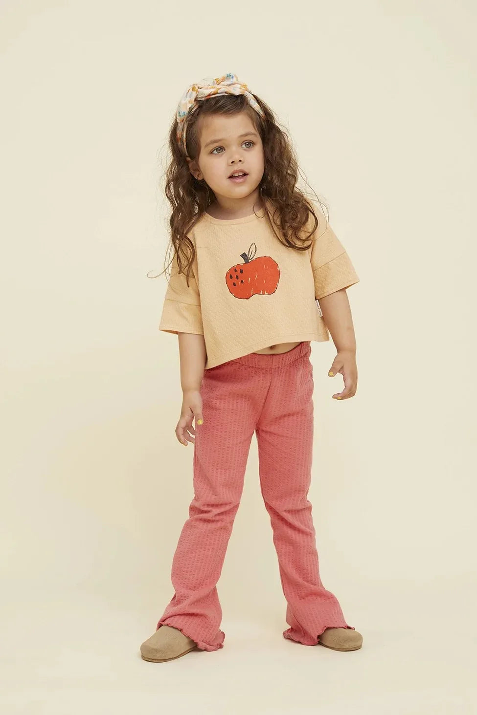Cropped T-shirt Apple - Sproet & Sprout