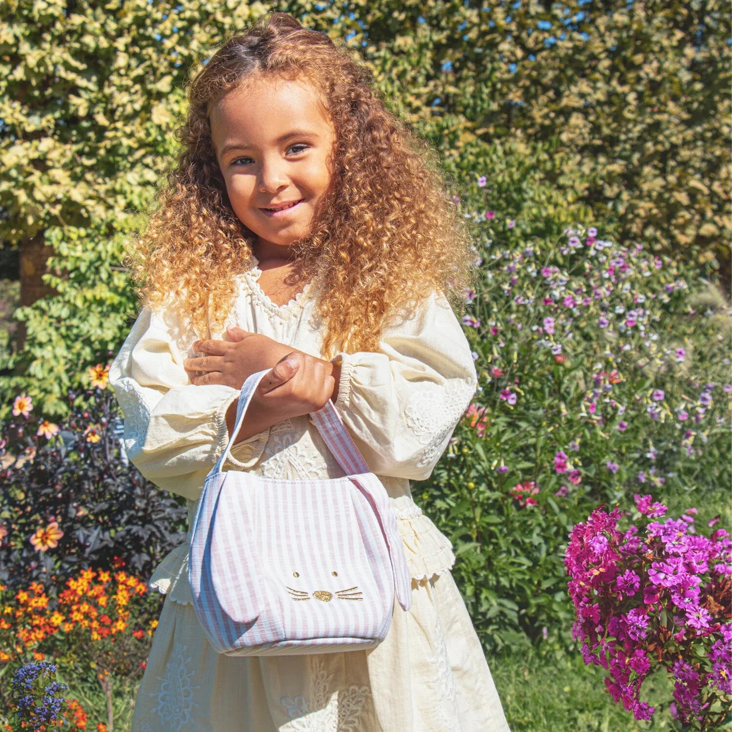 Stripy Bunny Bucket Bag - Rockahula