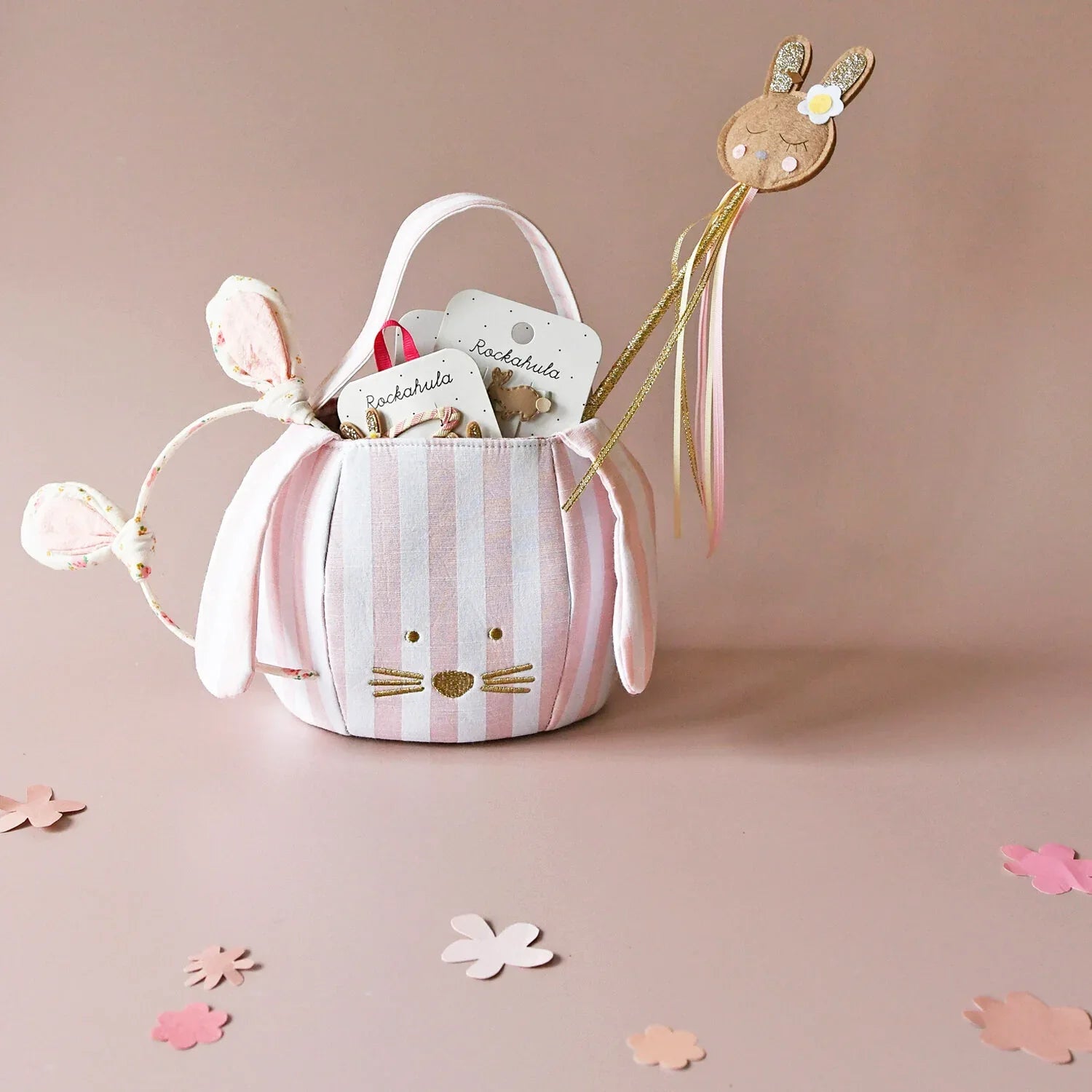 Stripy Bunny Bucket Bag - Rockahula