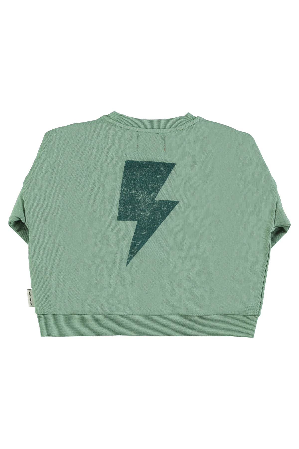 Sweatshirt Green With Rock & Roll Print