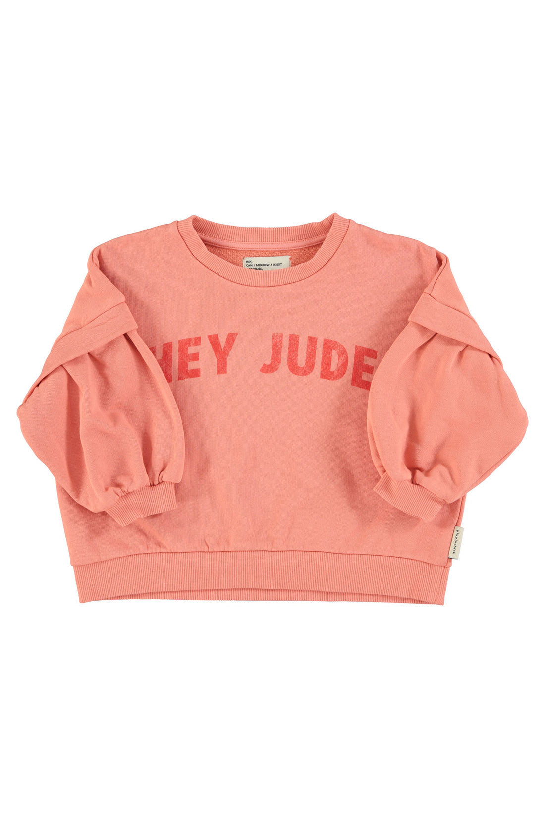 Sweatshirt Pink With Hey Jude Print