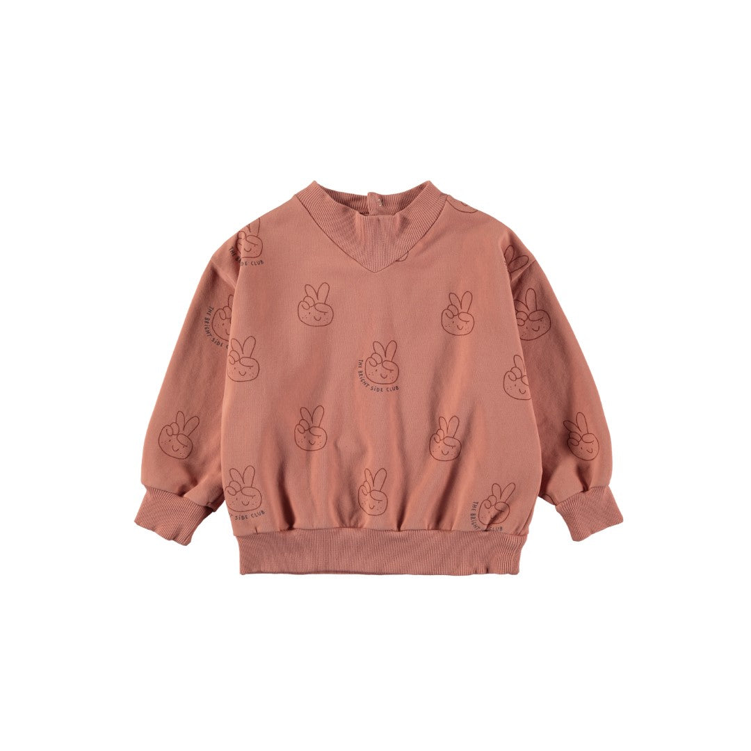 Sweatshirt Hands Indian Red