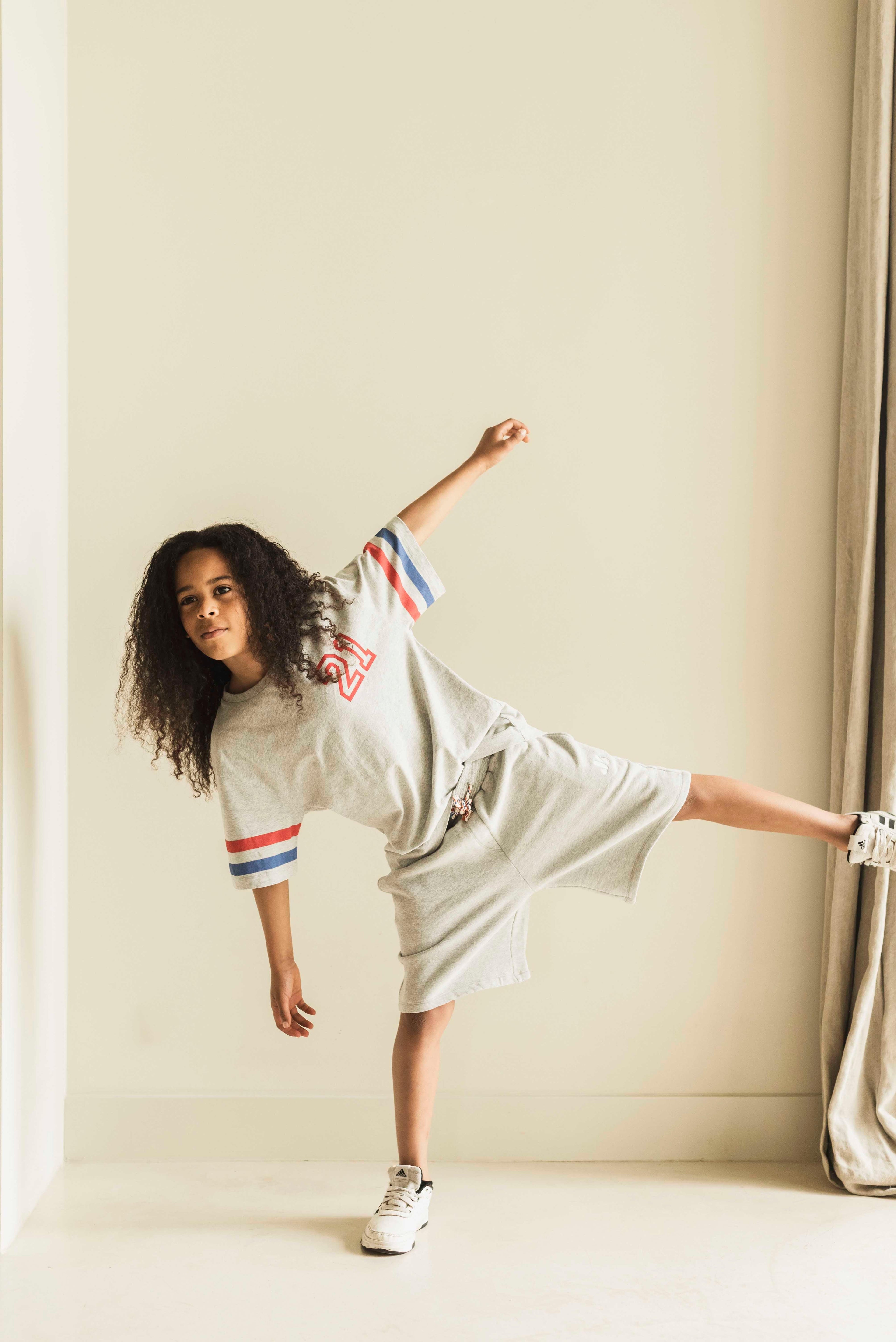 Mase T-shirt Grey Melange - Jenest