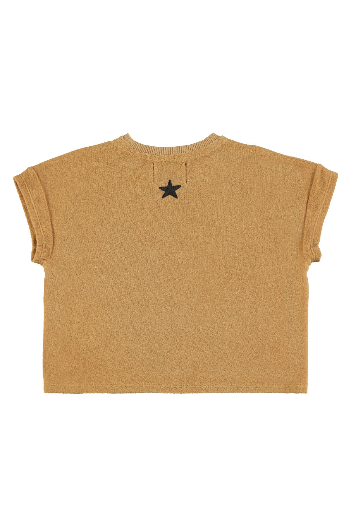 Terry Cotton T-shirt Mustard Tiger Print