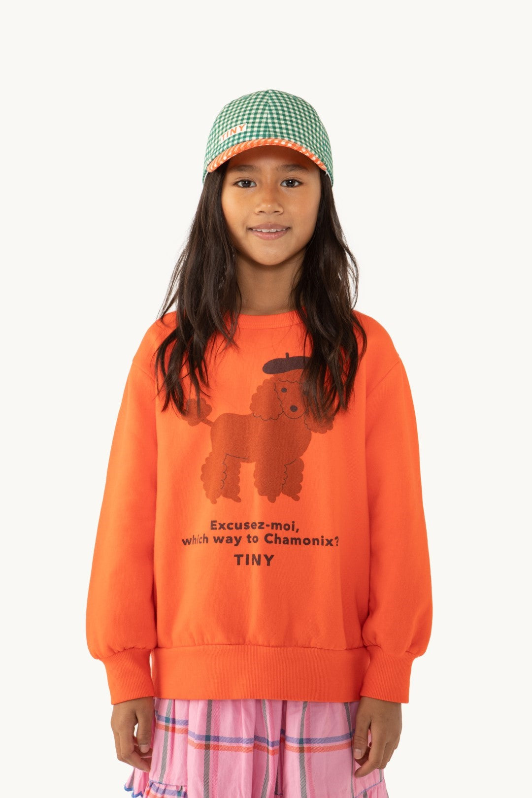 Tiny Poodle Sweatshirt Summer Red