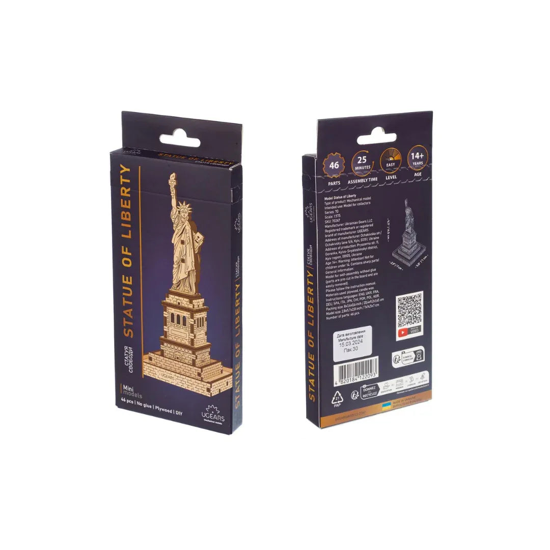 3D Puzzel Vrijheidsbeeld - Ugears