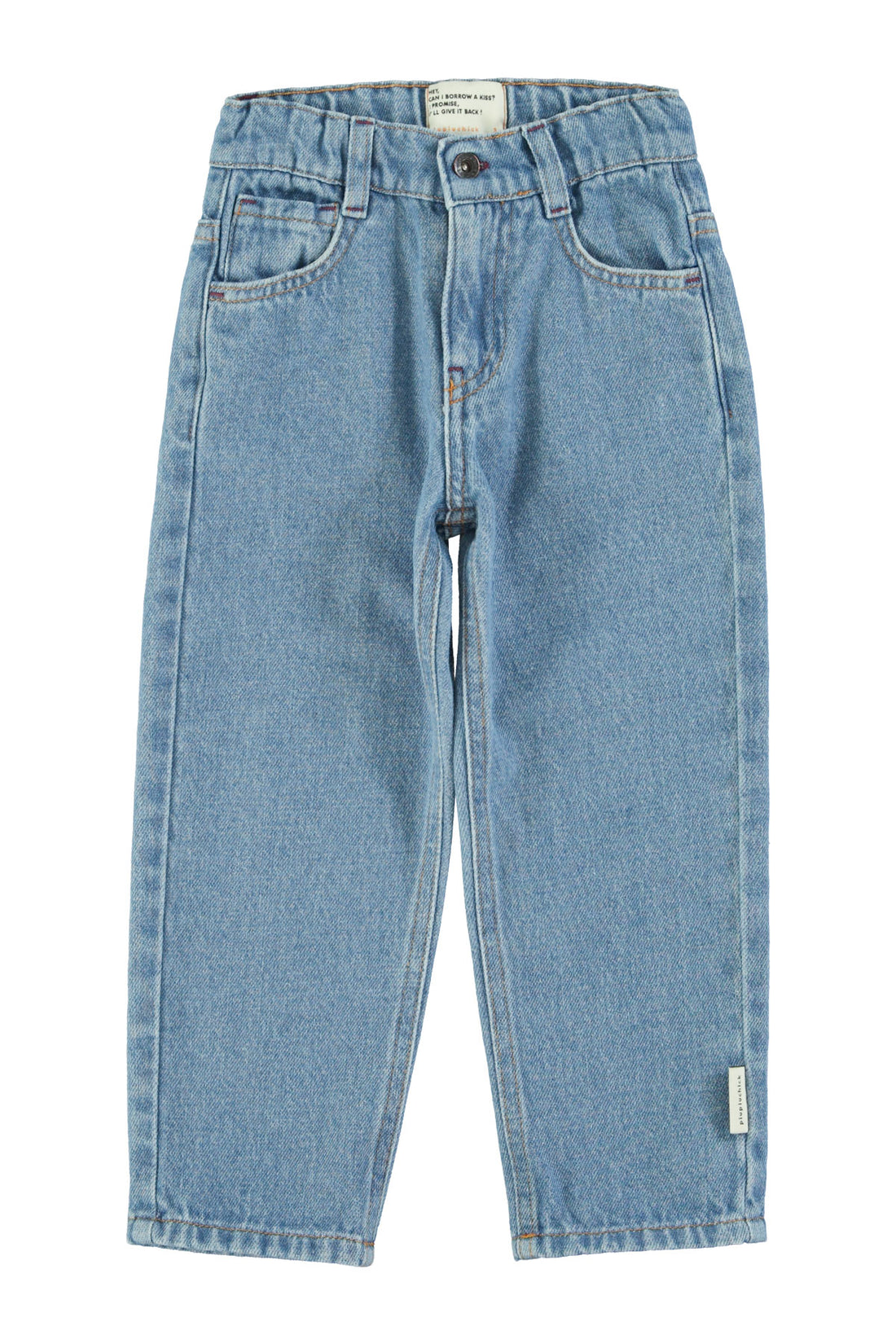 Unisex Trousers Washed Navy Denim