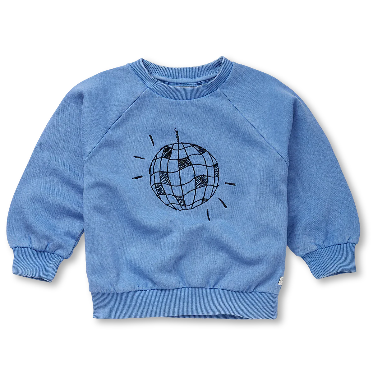 Sweatshirt Raglan Disco Ball Molecule Blue - KDkes