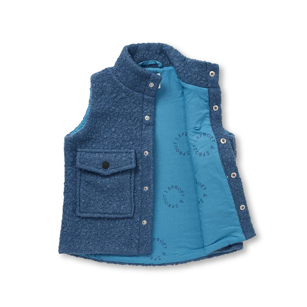 Teddy Bodywarmer Blue Shadow - Sproet & Sprout