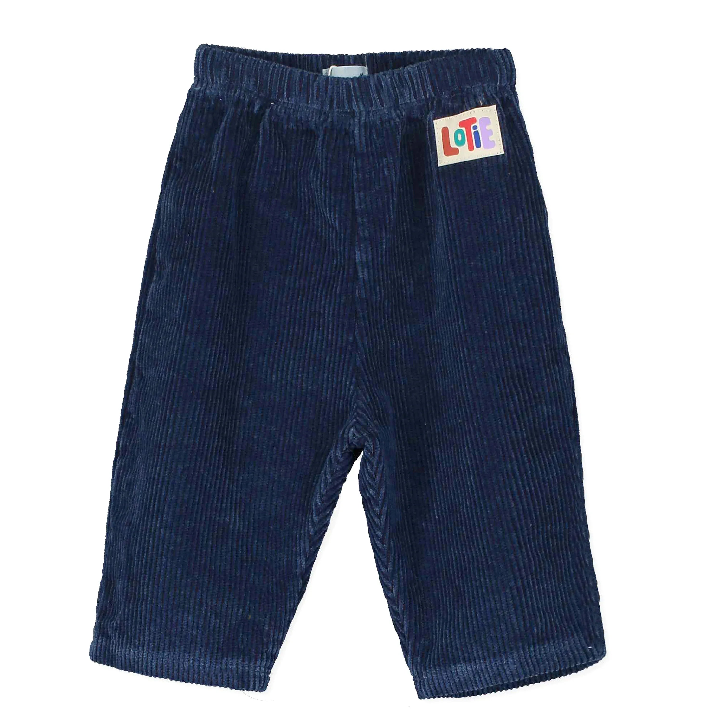Baby Wide Corduroy Pants Indigo - Lötiekids
