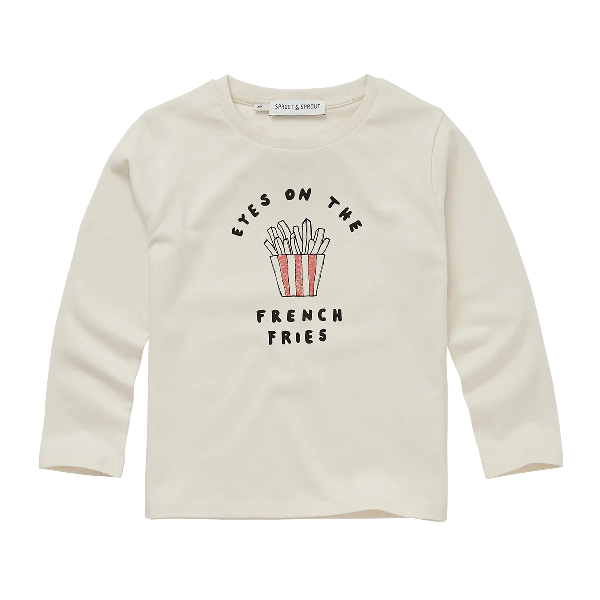 T-shirt French Fries Ivory - Sproet & Sprout